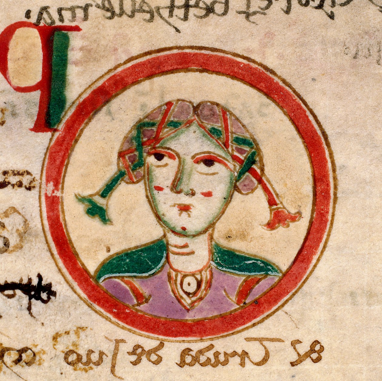 St. Euphemia: f.103v do Espírito Santo Obitarium de Unknown