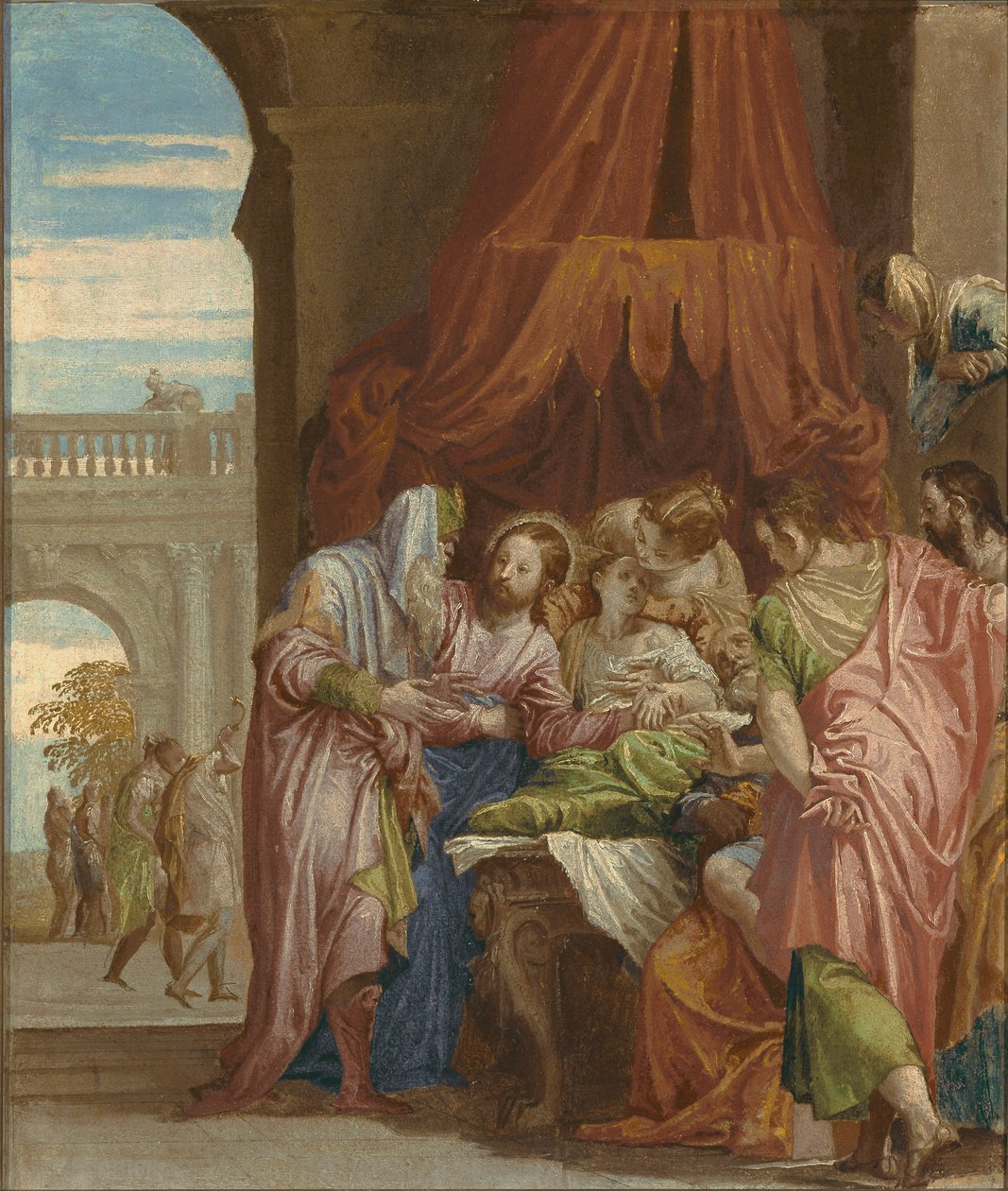 A criação da filha de Jairo, c.1546 de Paolo Veronese