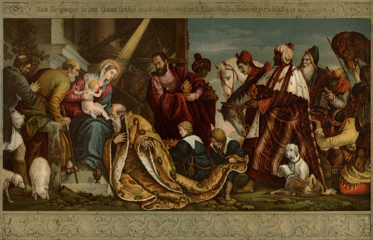 A Adoração dos Magos de after Veronese