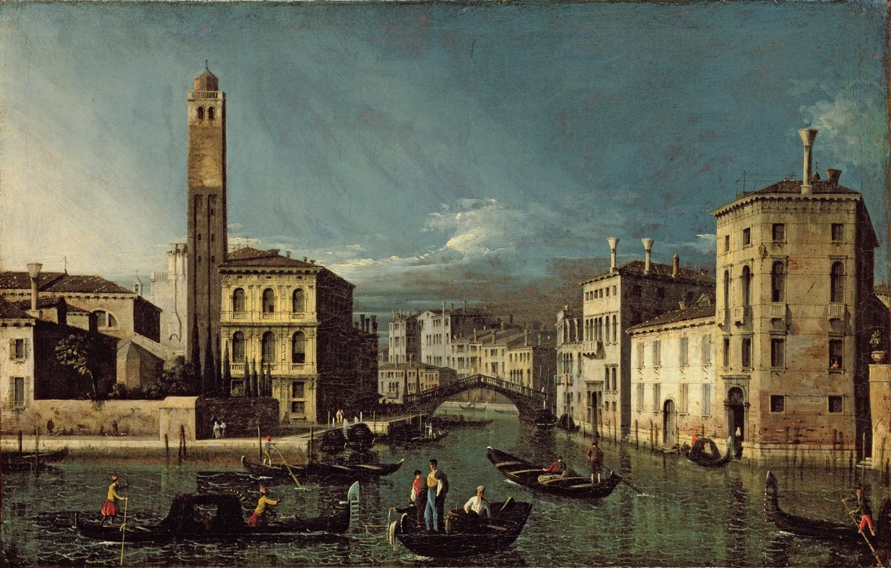 Canal Scene, Veneza de Giovanni Antonio Canal