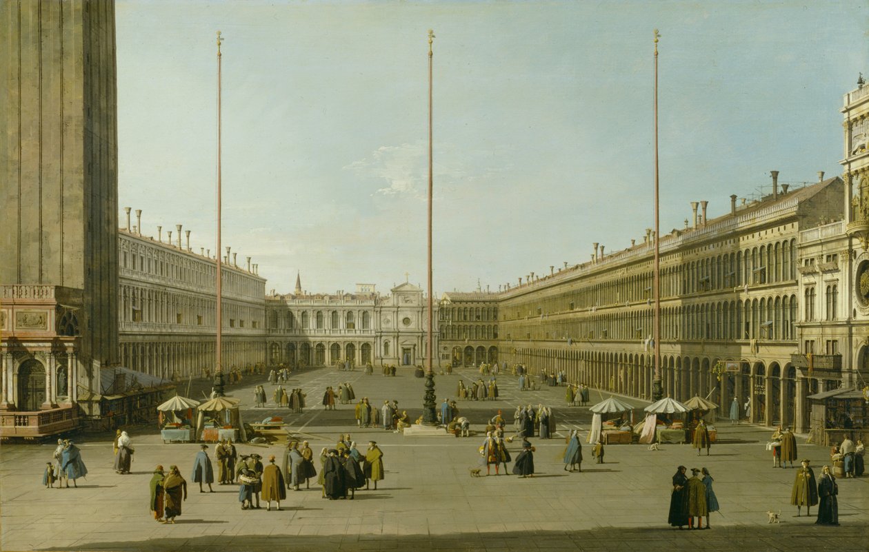A Piazza San Marco, c.1738-40 de Giovanni Antonio Canal