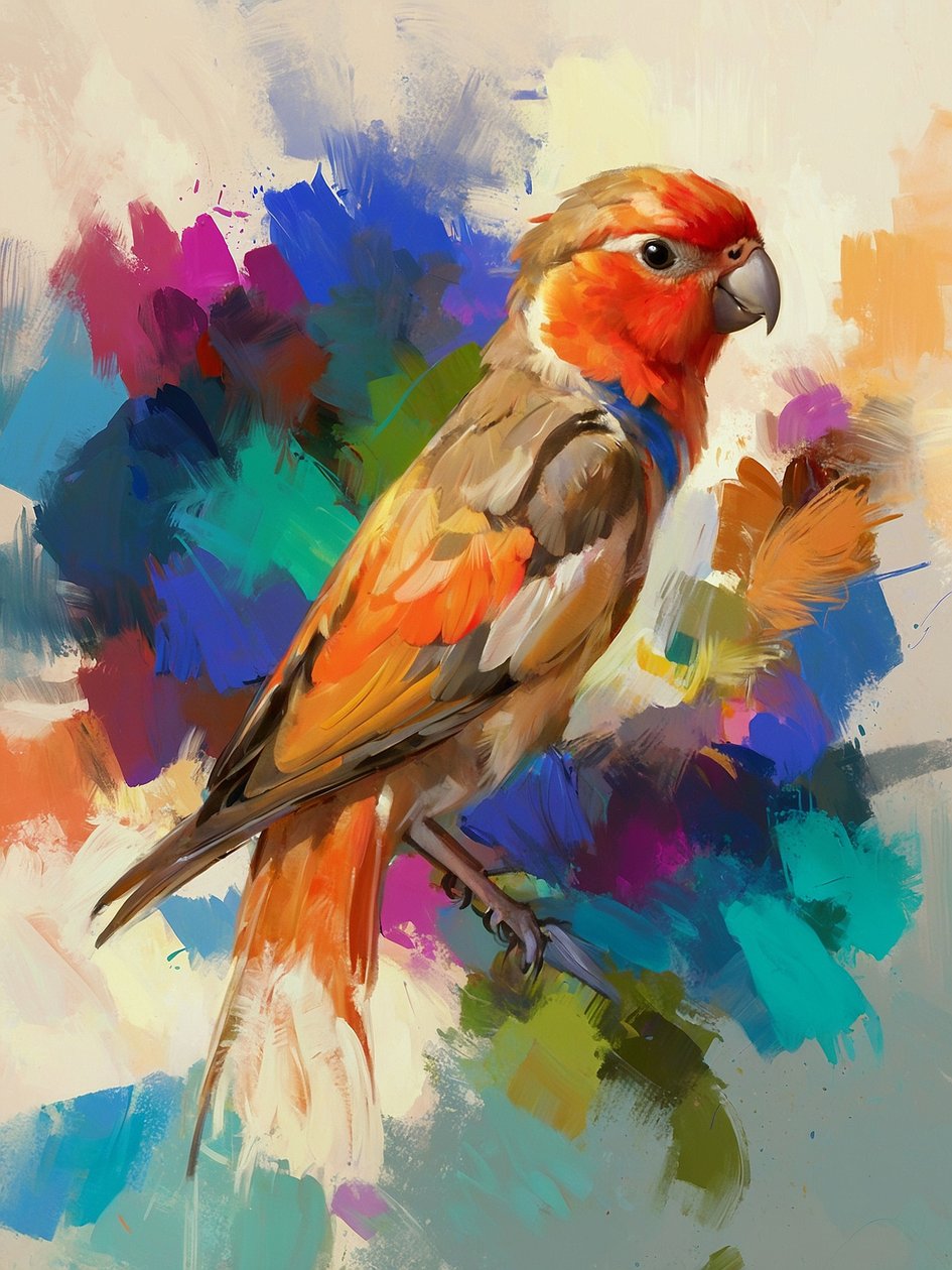 Pintura de pássaros de Mario Witt