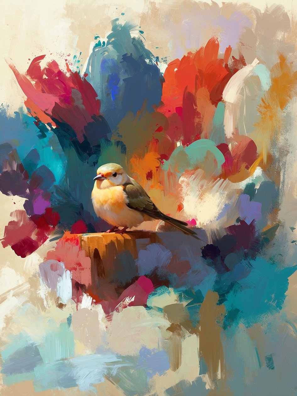Pintura Pássaro 2 de Mario Witt