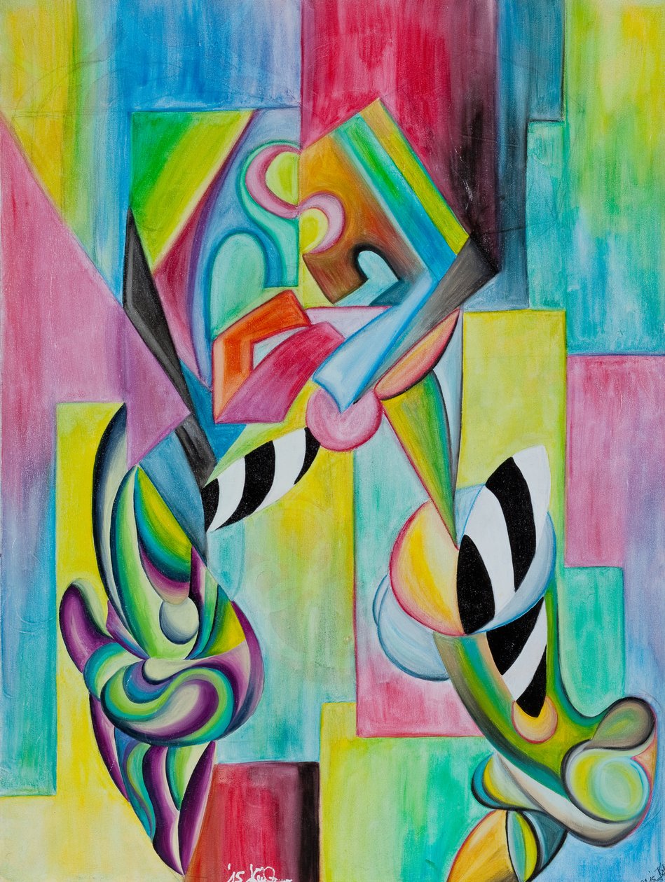 Abstrato dos amantes de GilhausArt