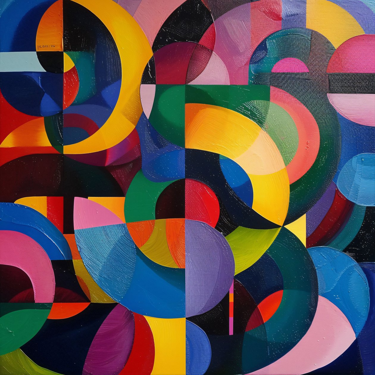  Decoração moderna de arte de parede para impressões com fundo de desenho impressionista de F. Abderrahim