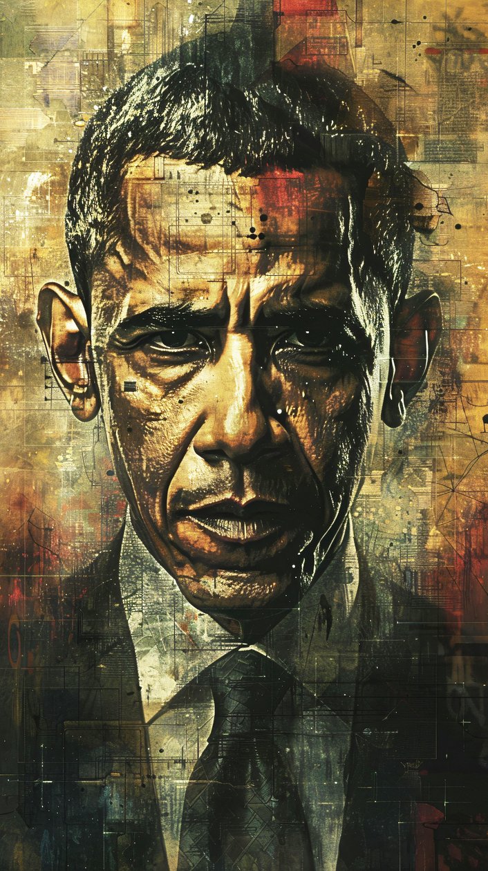 Retratos do presidente Barack Obama para impressão de arte na parede de F. Abderrahim