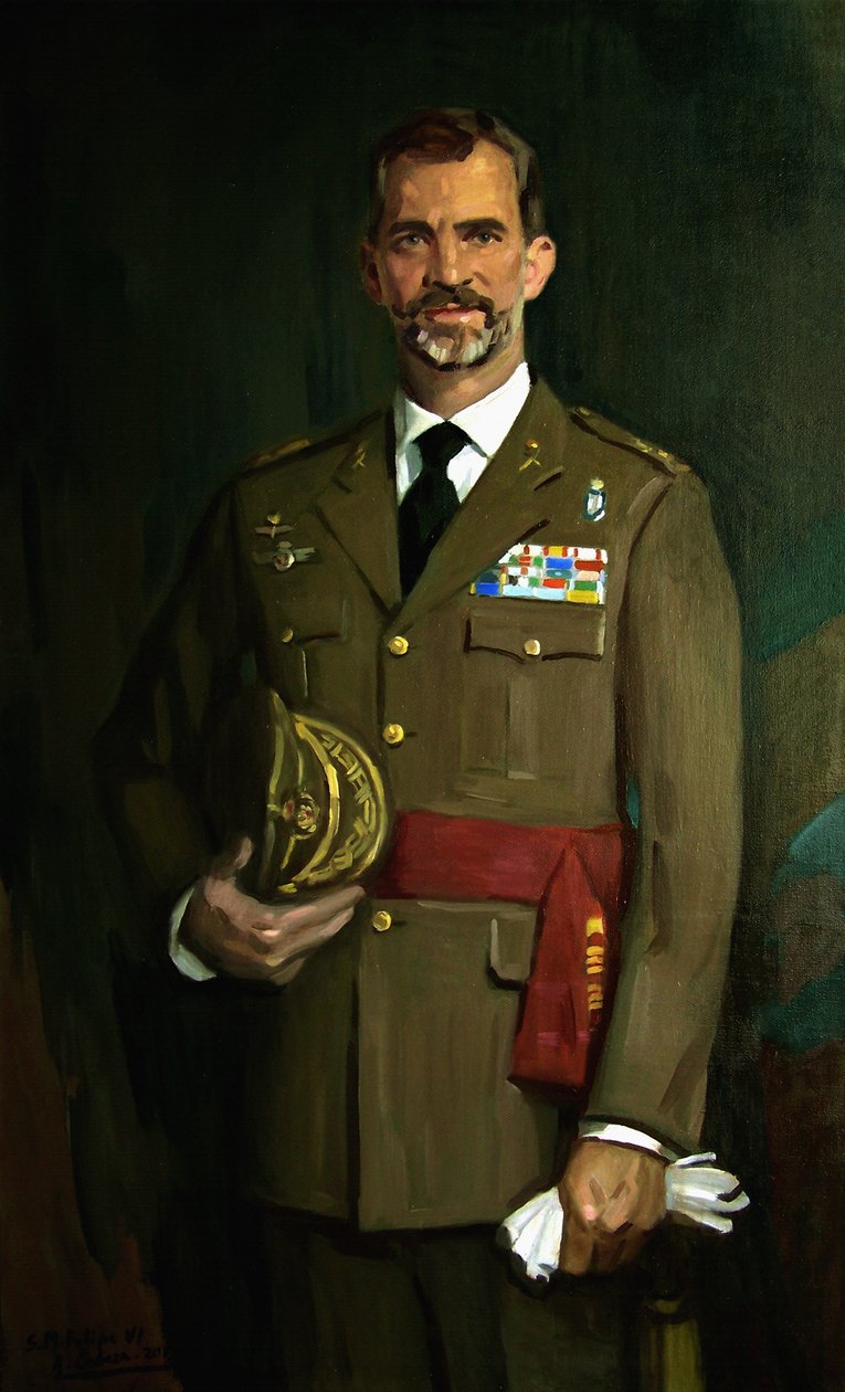 Retrato de Felipe VI de Alejandro Cabeza