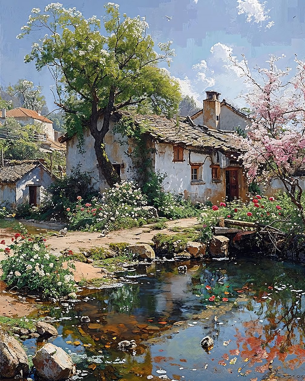 Casa antiga num local tranquilo no campo, perto da natureza e de um riacho de F. Abderrahim
