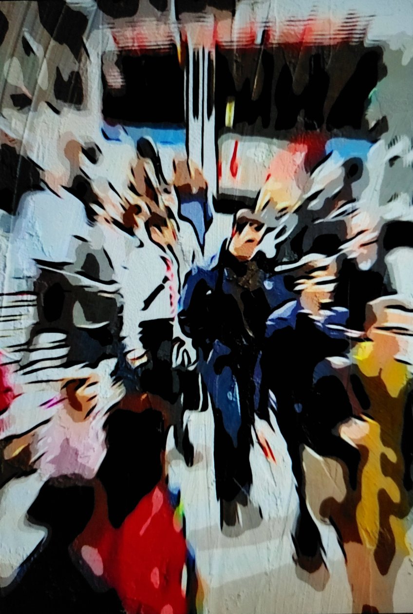 Homem na multidão de Mavet