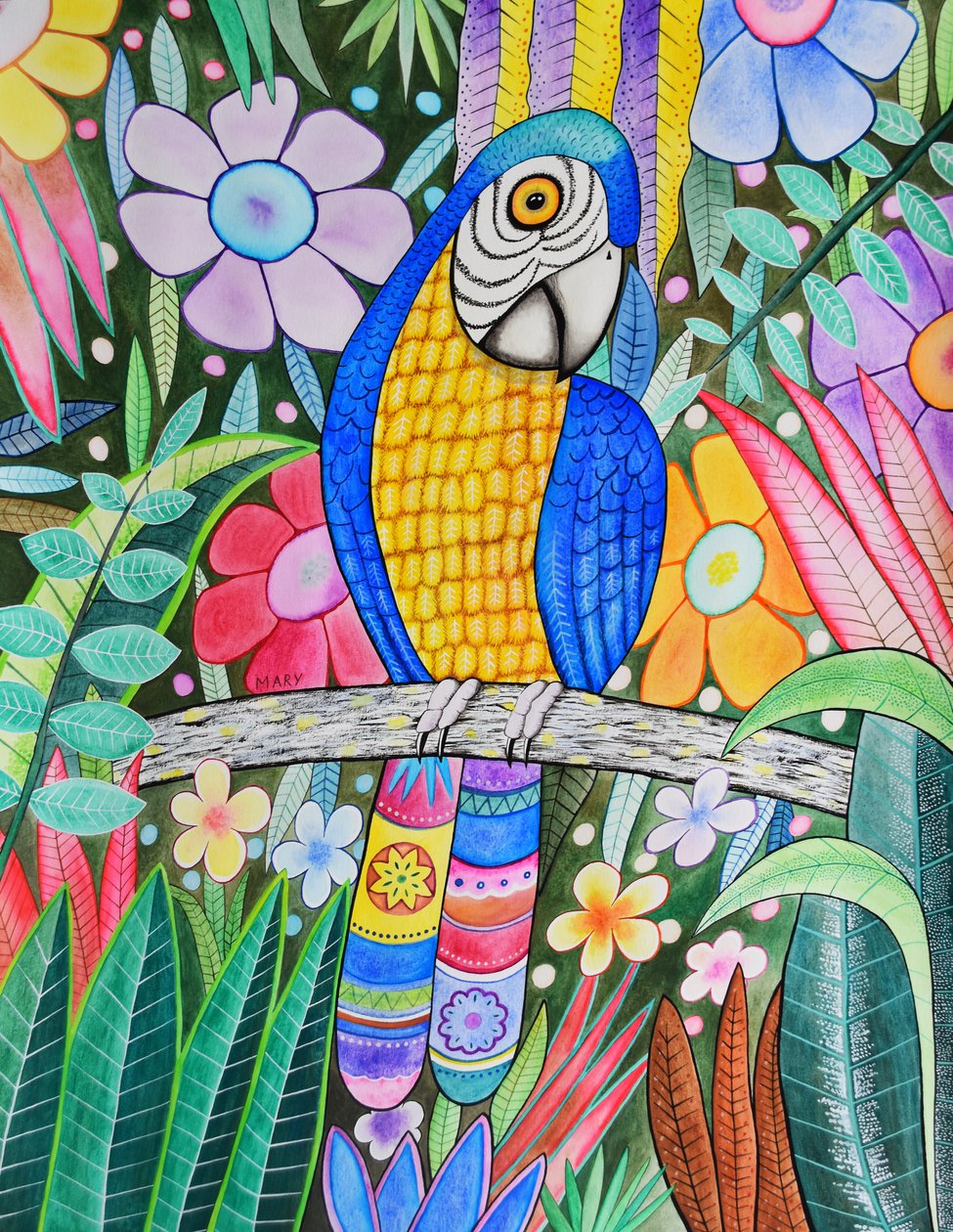 Papagei de Marys Watercolors