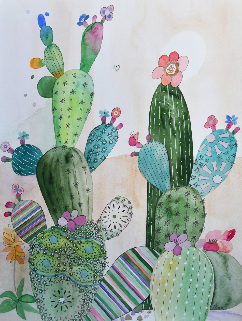 Cactos de Marys Watercolors