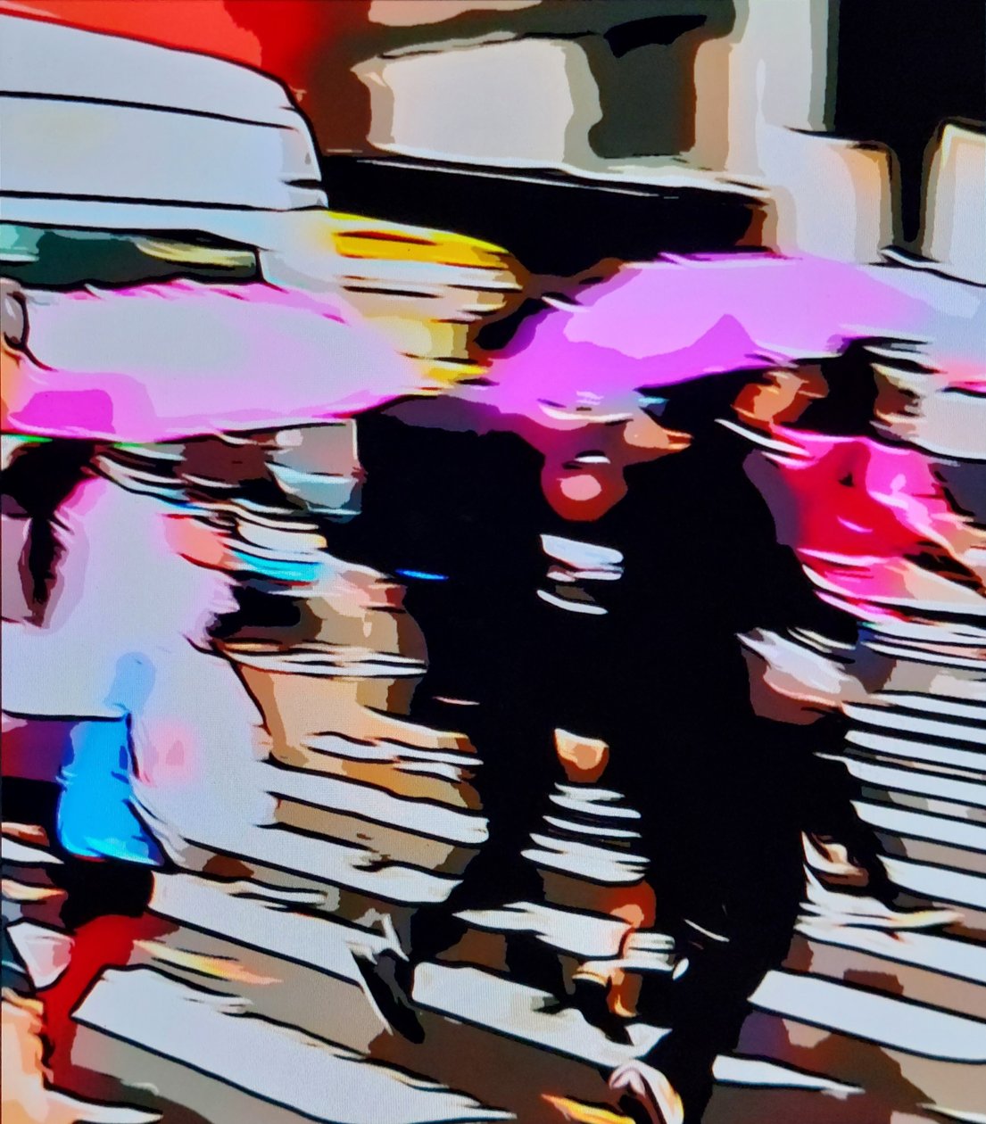 Guarda-chuva cor-de-rosa de Mavet