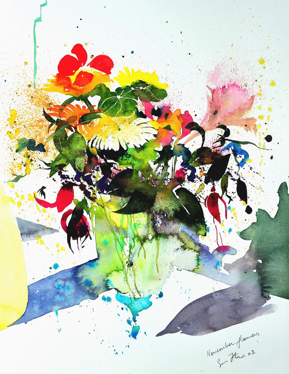 Flores de novembro 56 x36 2002 de Simon Fletcher