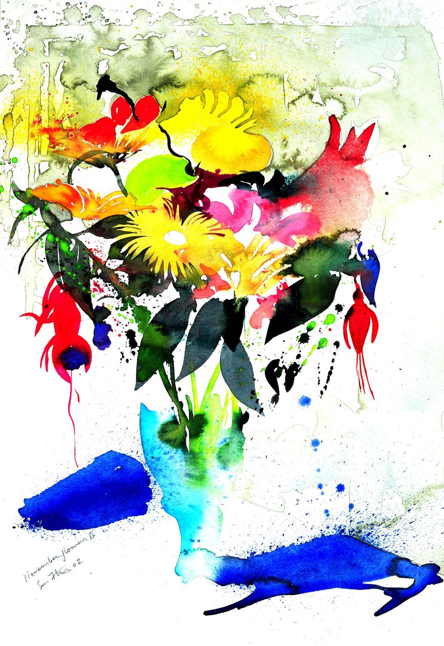 Flores de novembro II 56x36 de Simon Fletcher