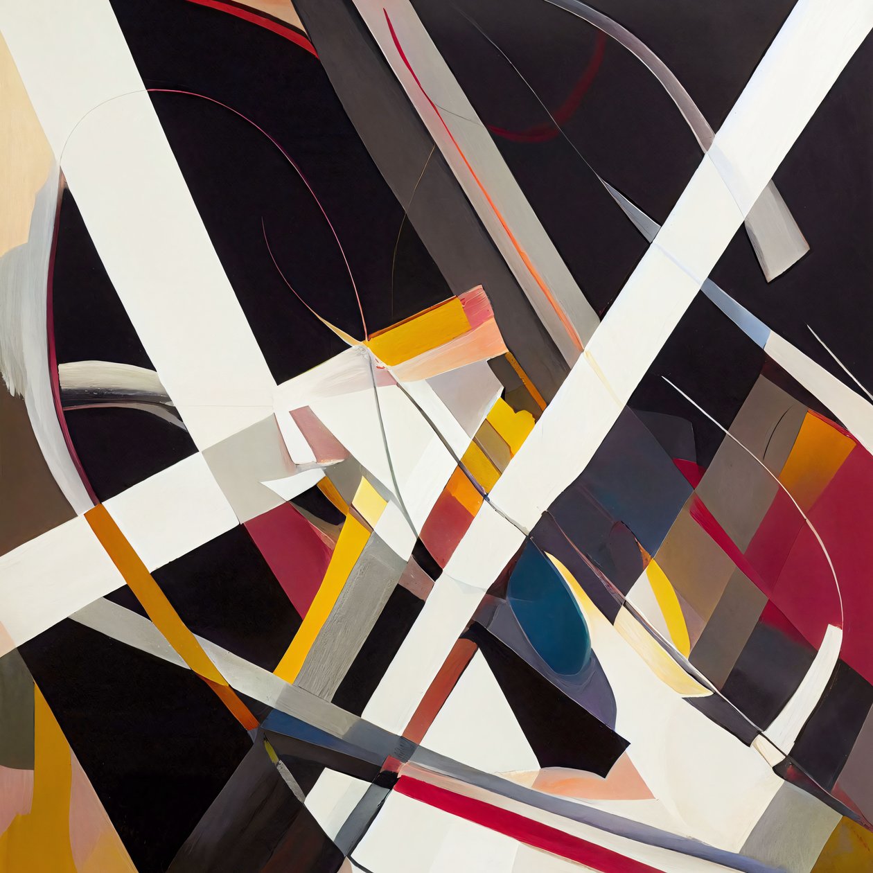 Salpicos de cor abstractos Design criativo, impressões de arte em tela, ideias de decoração de parede moderna de F. Abderrahim