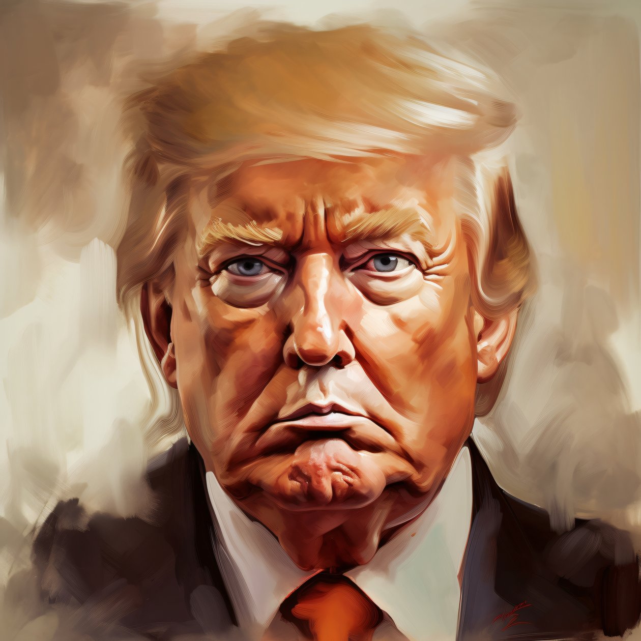 Pintura de Donald Trump, Impressões de arte de cartazes emoldurados, Decoração de parede para quarto de F. Abderrahim