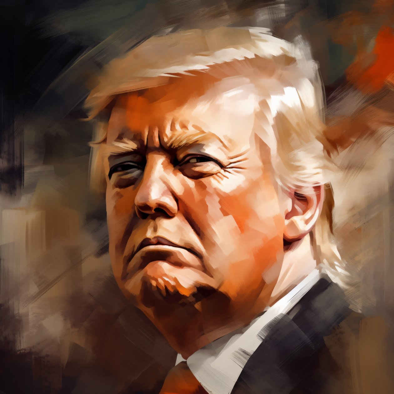 Retrato de Donald Trump, decoração de parede | impressão a pedido de F. Abderrahim