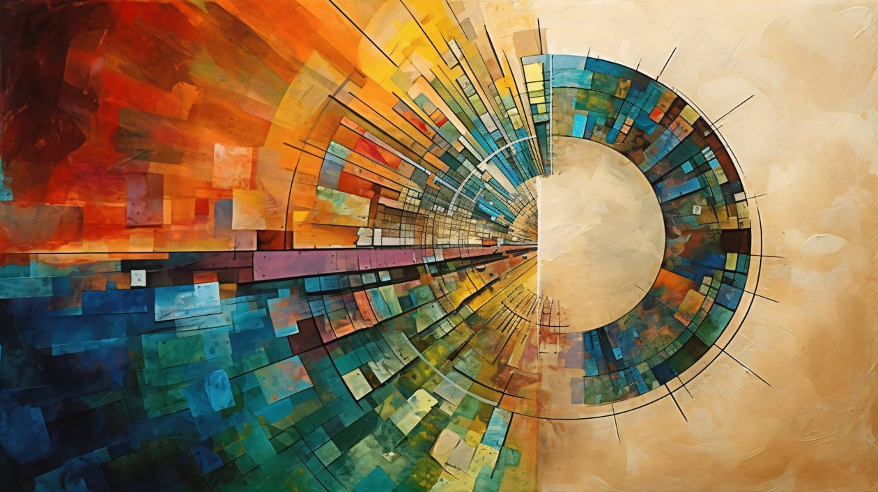 Pintura abstrata vívida Uma arte de parede moderna, Impressões personalizadas em tela de F. Abderrahim