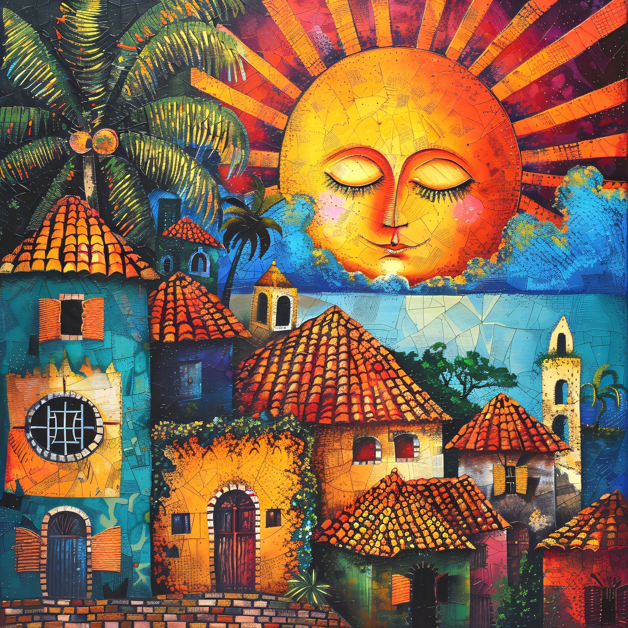 Santa Catarina ao sol, decoração de parede moderna | impressão a pedido de F. Abderrahim