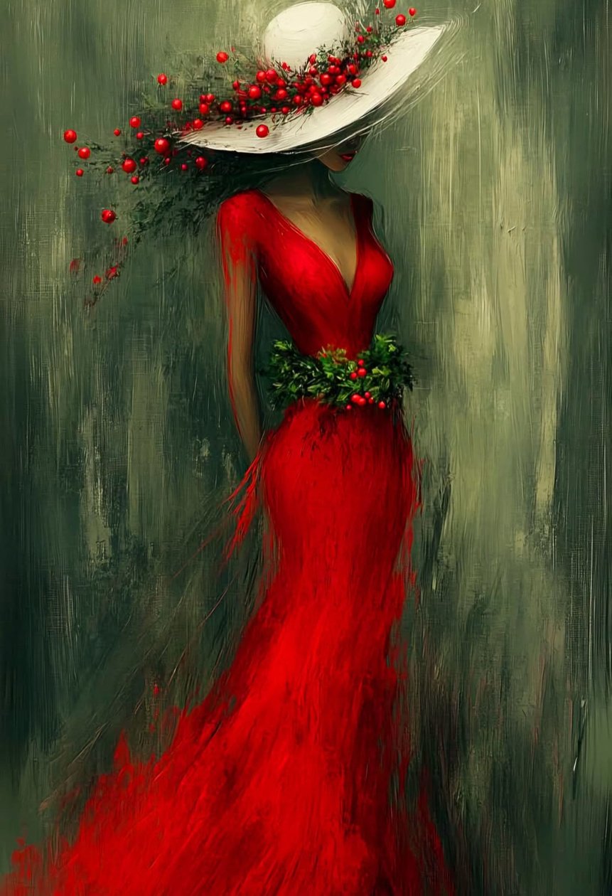 A Dama de Vermelho de Blissful