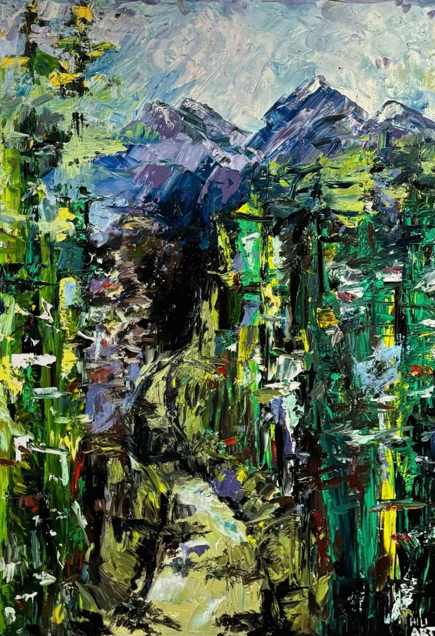 Caminhada nos Alpes de HILI ART Tetiana Brzozowski