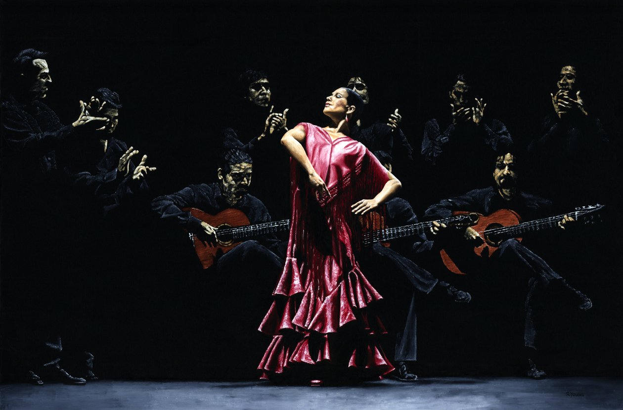 Dançarina de flamenco orgulhosa de Richard Young