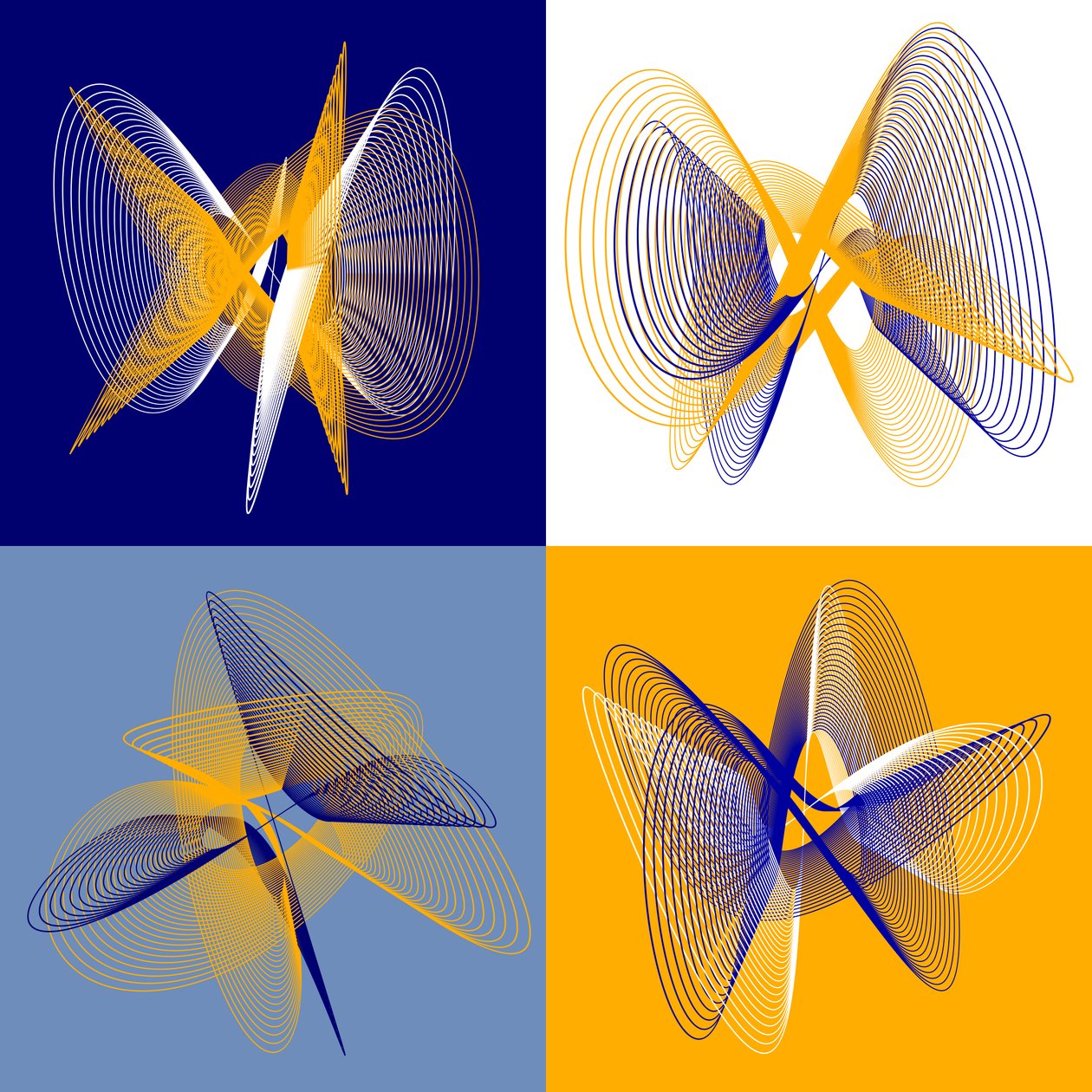 Quadrupolo de Lissajous de elkement