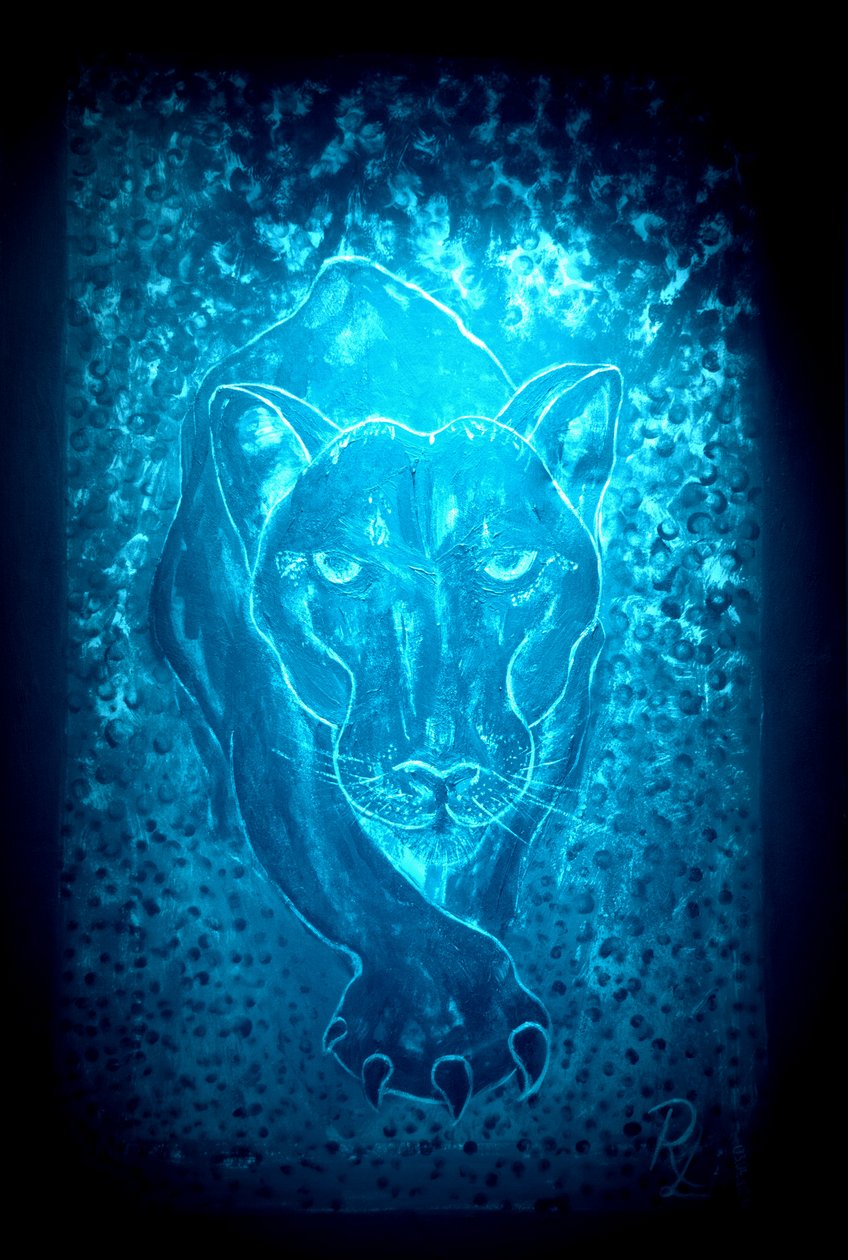 A pantera - azul de RosaLi