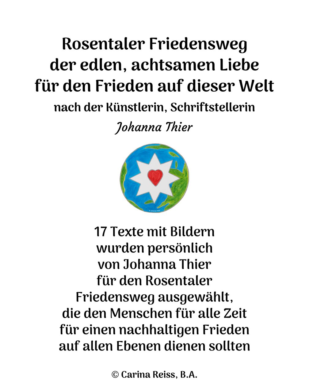 Trilho da paz de Rosental de Johanna Thier
