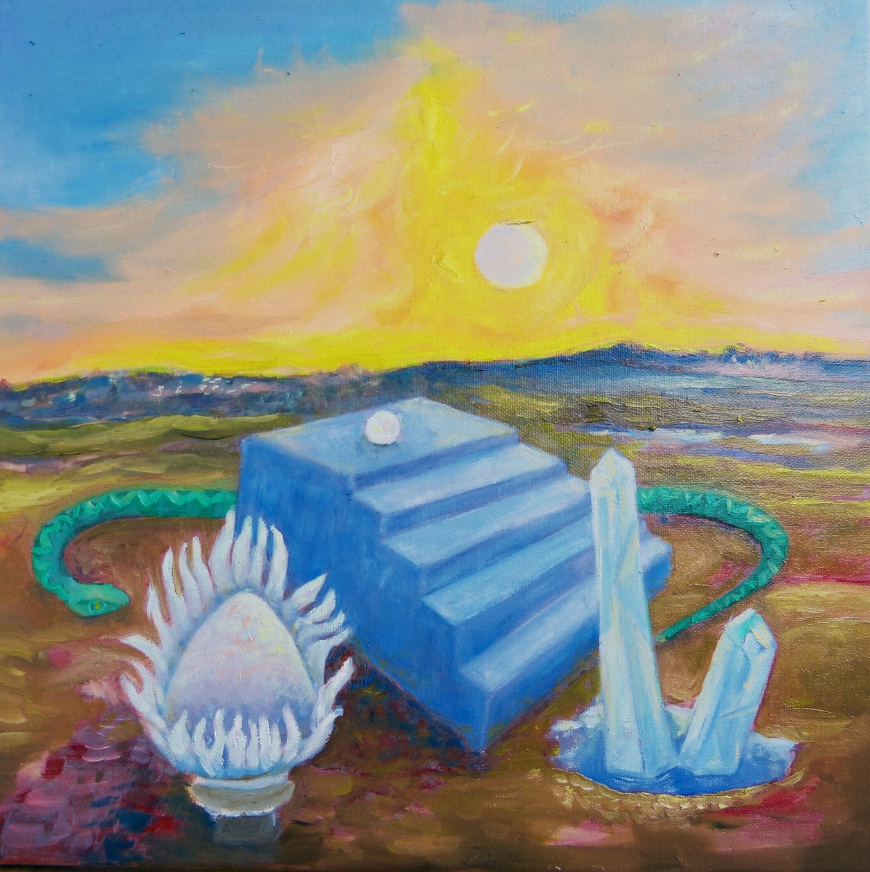 Paisagem com escadas de Elzbieta Goszczycka