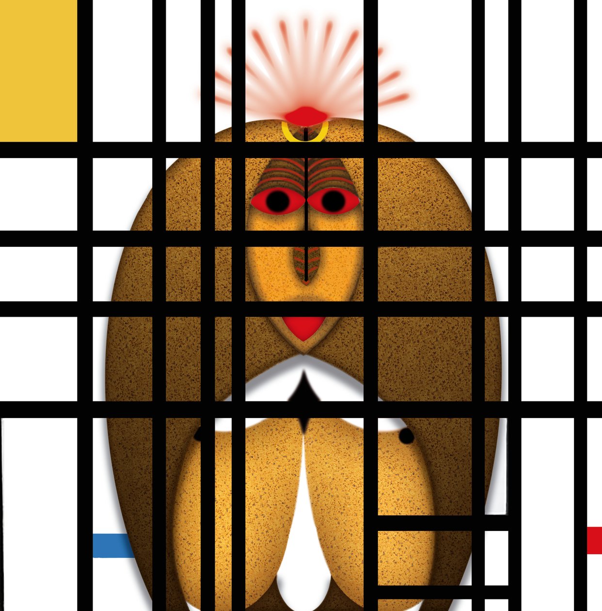 Lockdown (VIII) - (aus der Serie Animal Rationale) de Alexander Eibach