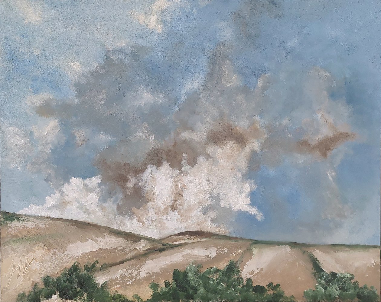 Nuvens castanhas de M. Vet