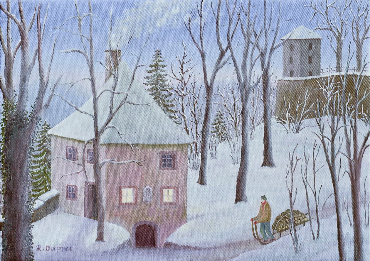 Mönchsberg Gasse 13 no inverno de Regine Dapra