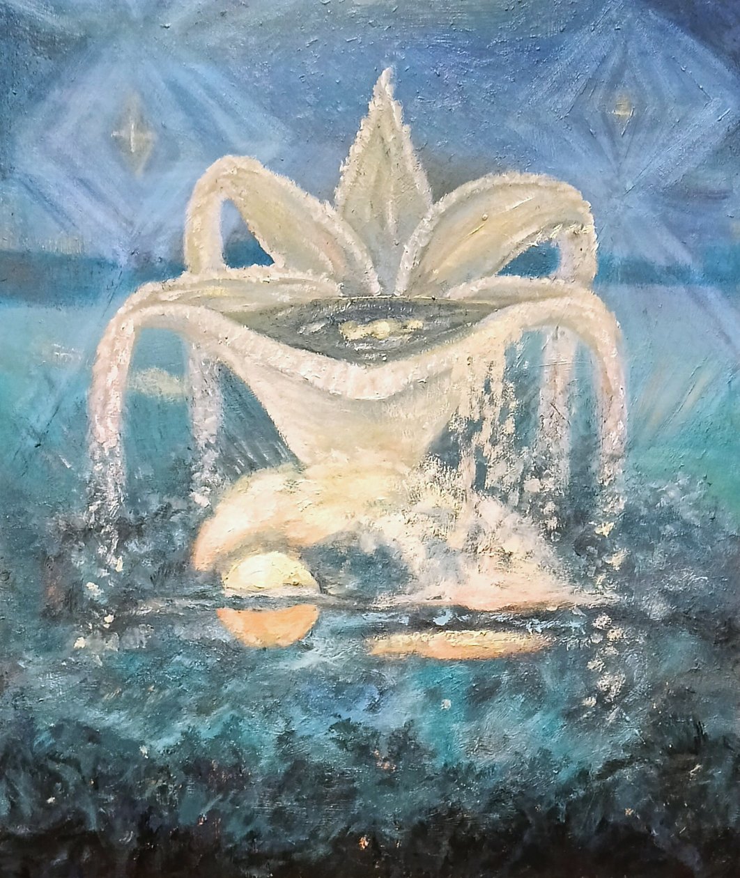 Noite sobre as árvores de Elzbieta Goszczycka