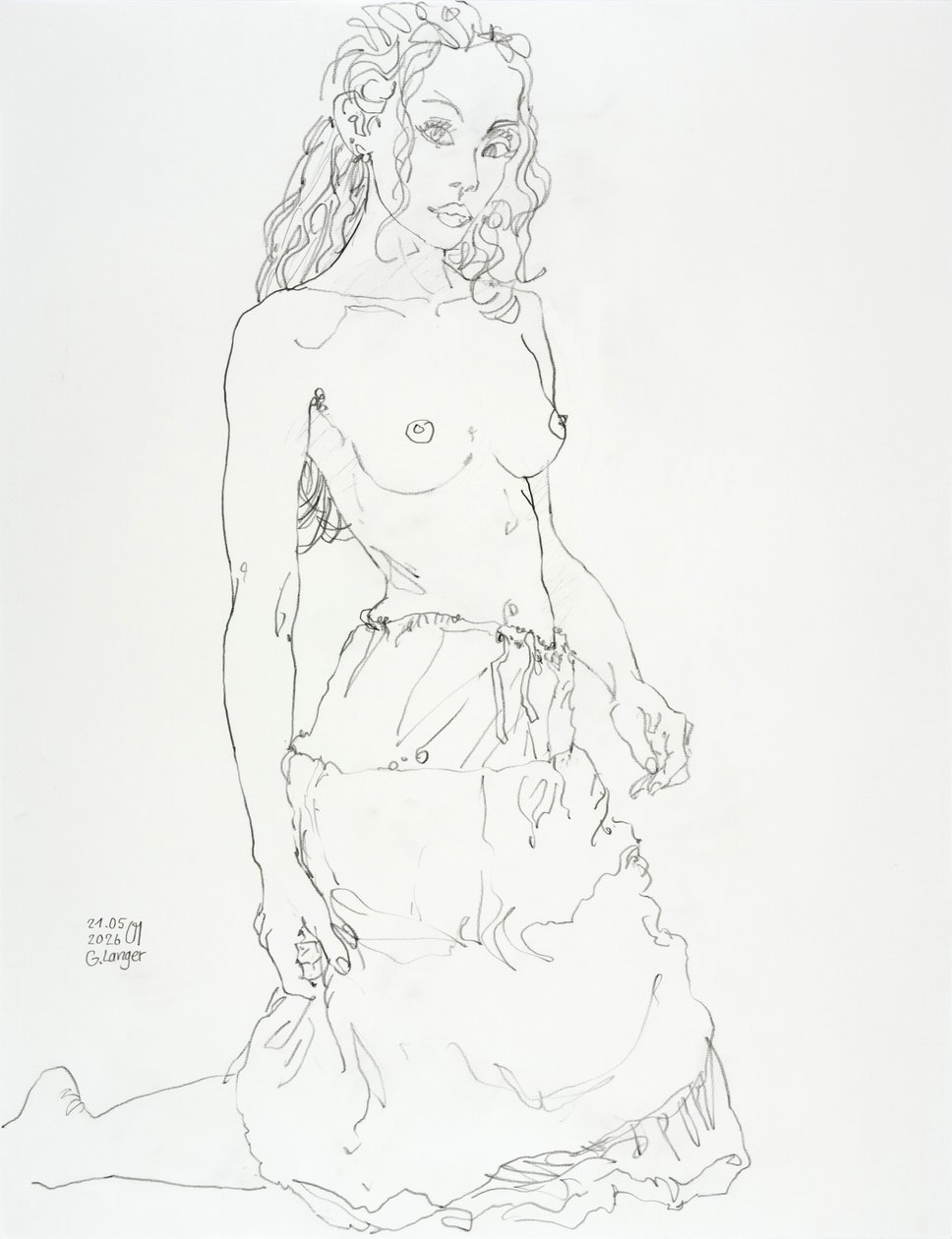 De saia branca de Gunter Langer