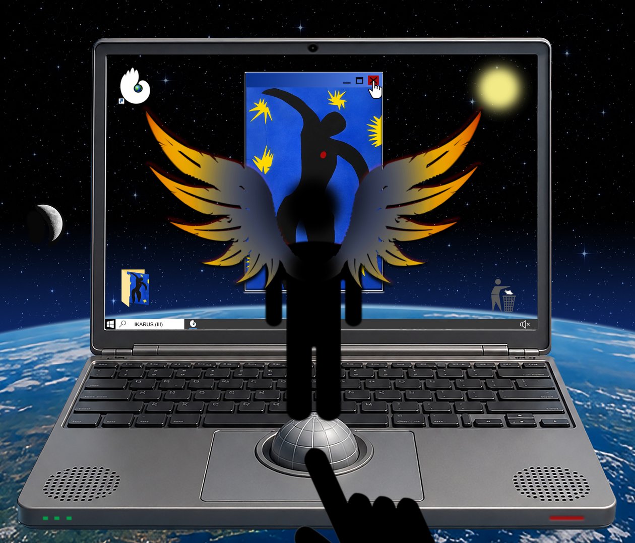ÍCARO (III) (da série WINDOWS) de Alexander Eibach