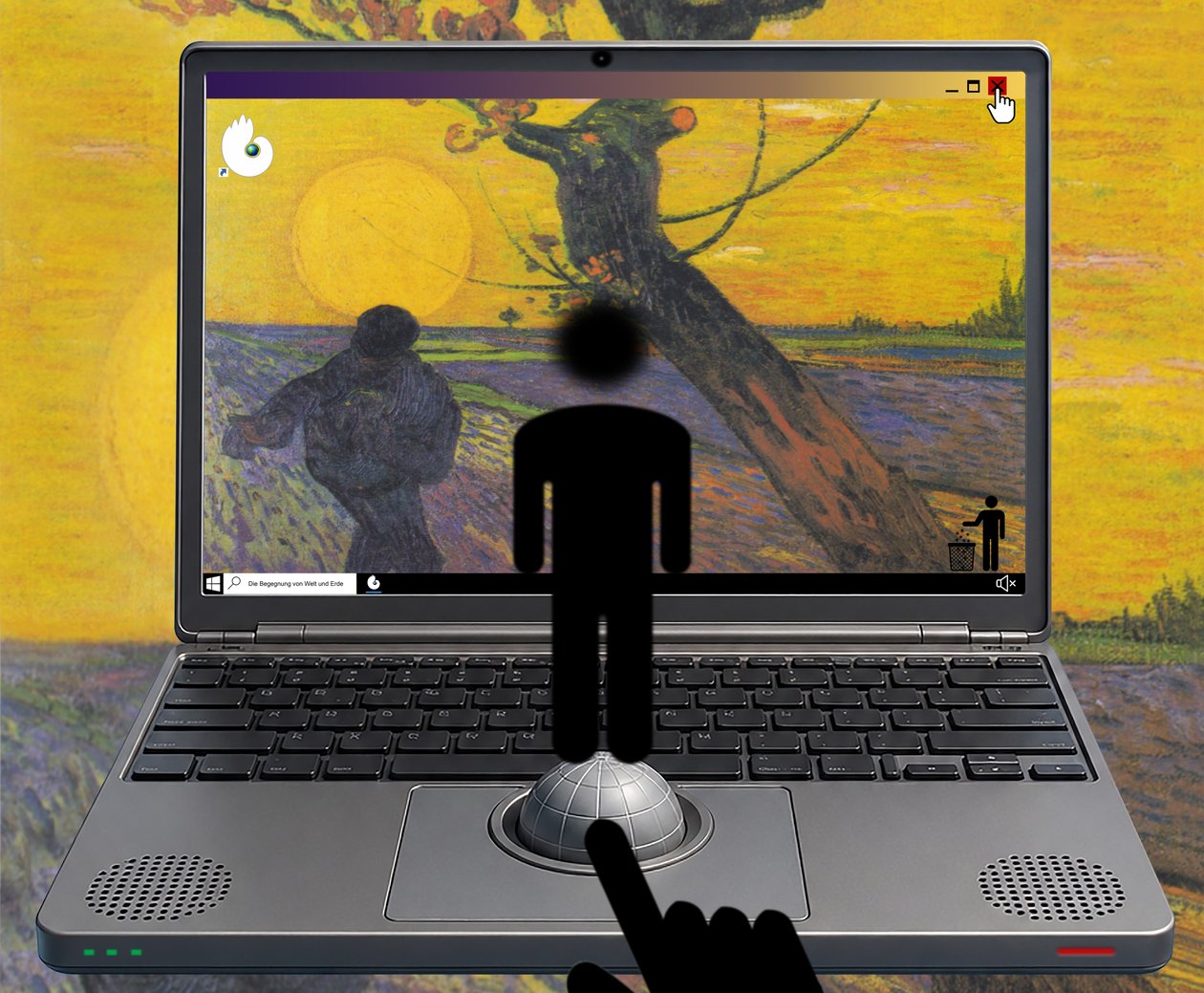 O encontro do mundo e da terra (da série Windows) de Alexander Eibach