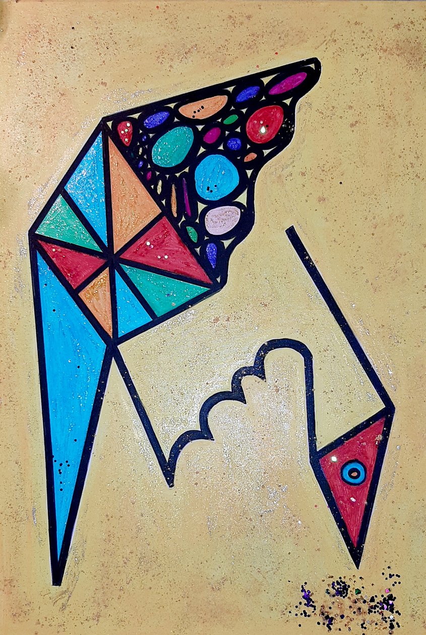 Pássaro que bica de Steffi_Seiler_Art