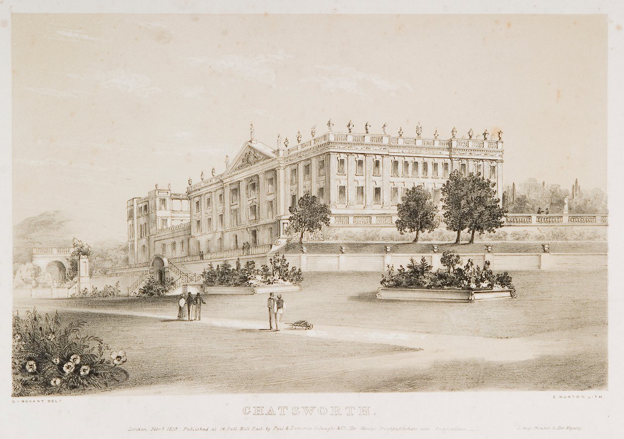 Chatsworth House, Derbyshire, 1839 de 4th Earl of Morton James Douglas