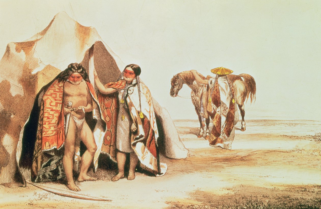 Índios da Patagônia, gravados por Emile Lassalle, c.1830 de A. and Lassalle, E. DOrbigny