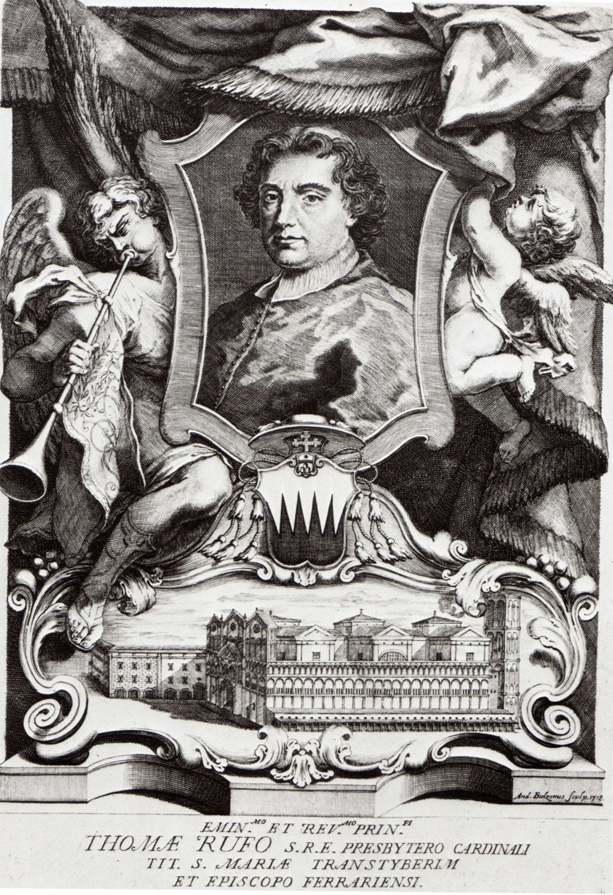 Retrato do cardeal Tommaso Ruffo de A. Bolzoni
