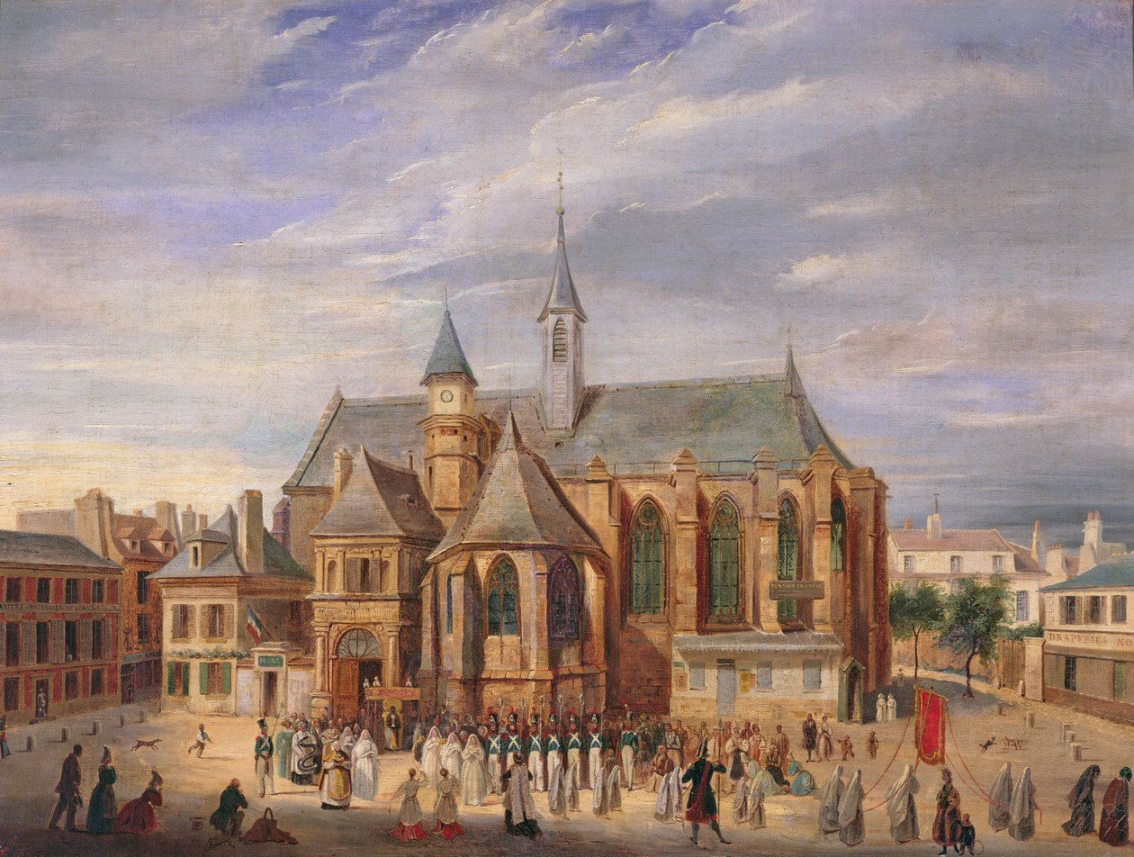 Peregrinação a Nossa Senhora de Boulogne, 1840 de A. Duchaine