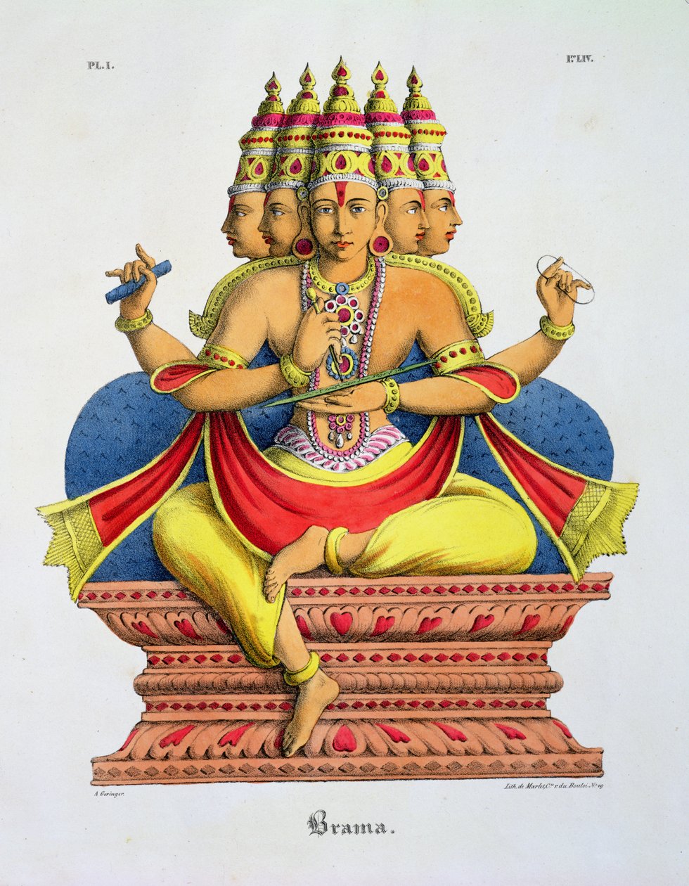 Brahma, gravado por de Marlet de A. Geringer