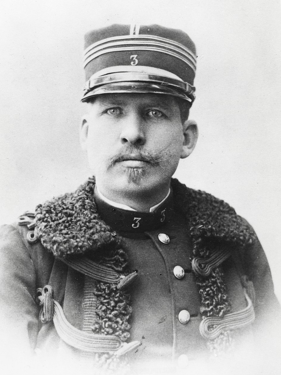 Retrato de Freystaetter, um dos juízes do caso Dreyfus de A. Gerschel