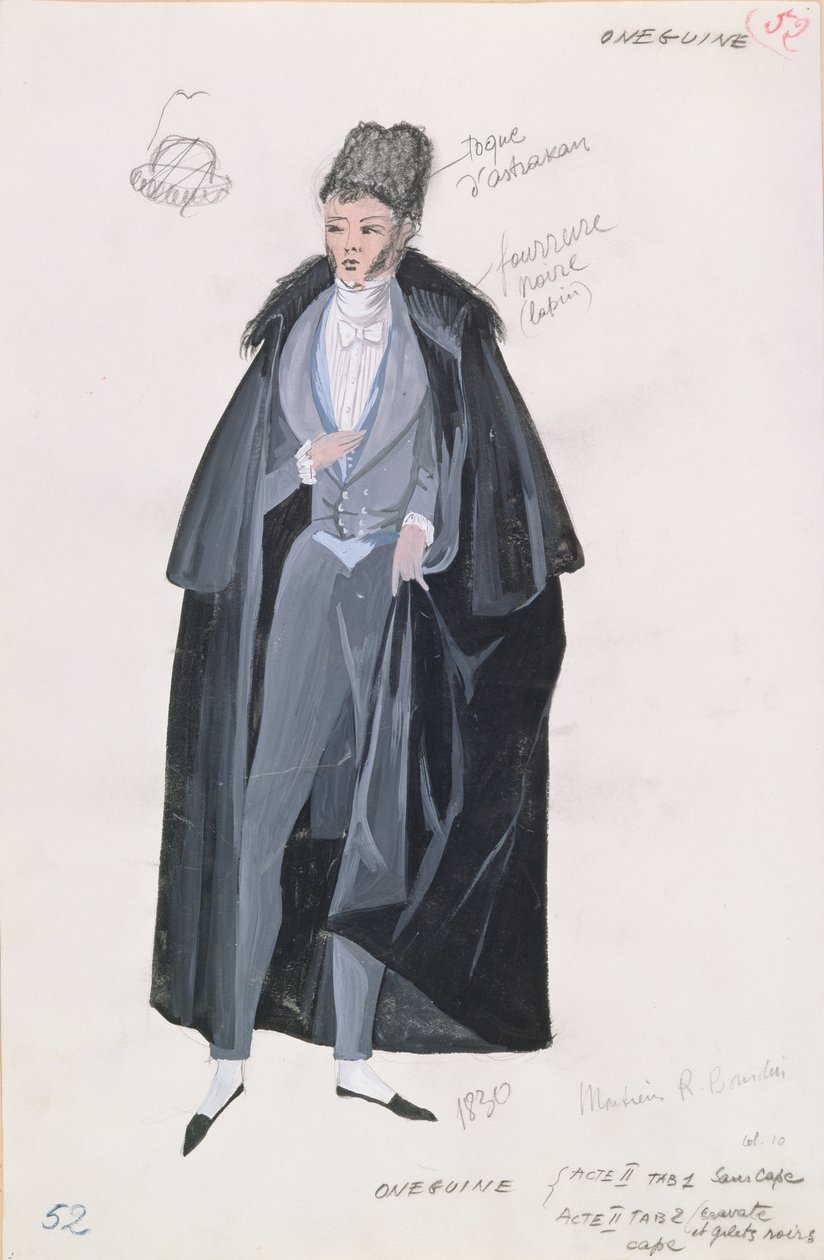 Lensky, da ópera &39;Eugene Onegin&39;, 1830 de A. Lebrun