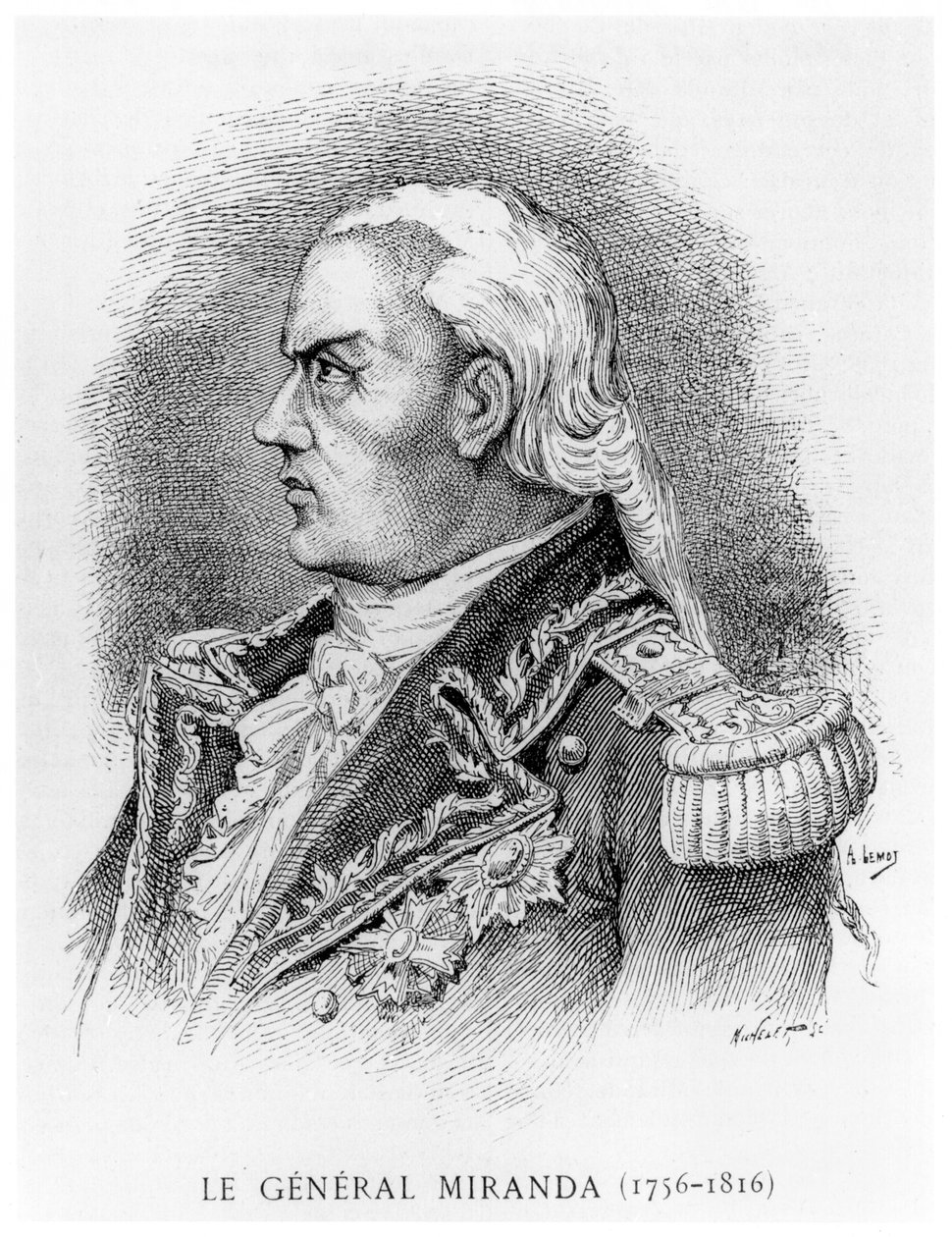 Francisco de Miranda (1750-1816) de &39;The Contemporaries&39;, março de 1895 de A Lemot