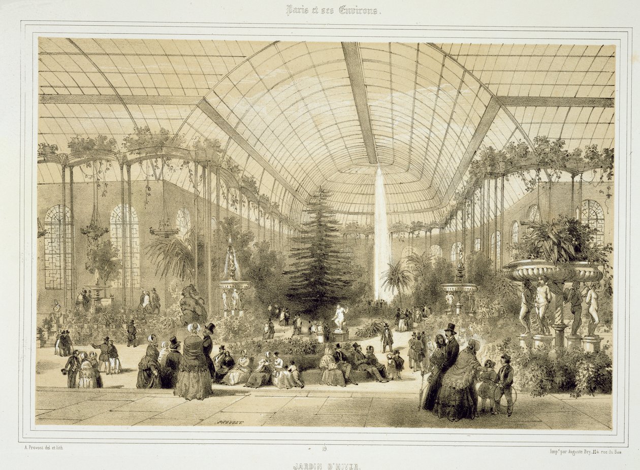 O jardim de inverno, publicado por Auguste Bry de A Provost