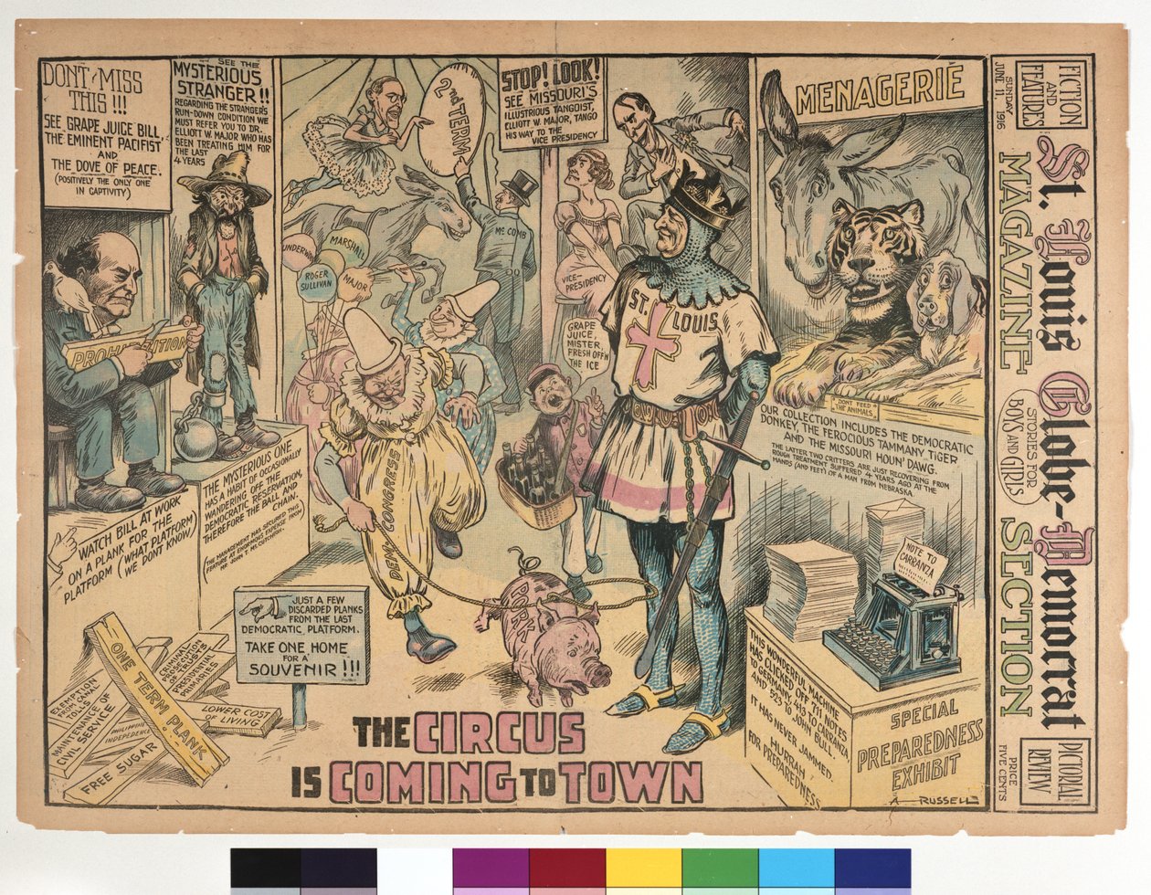 O circo está chegando à cidade. de A. Russell