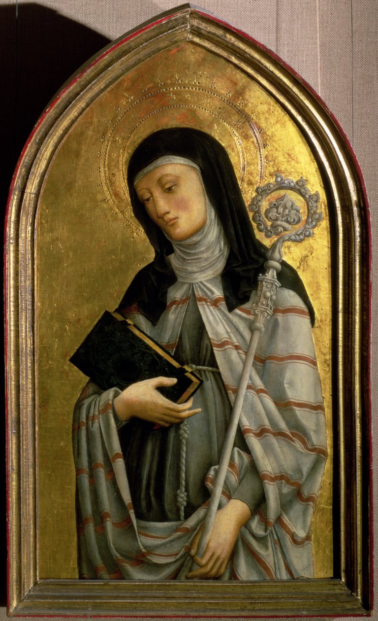 Santa Clara, painel de um políptico removido da igreja de São Francisco em Pádua (ver também 72517) de A. and B. Vivarini