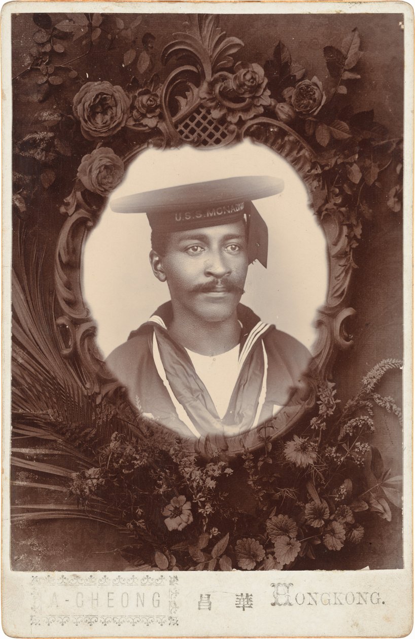 Retrato de um marinheiro,1901-1904 (fotografia) de A Cheong